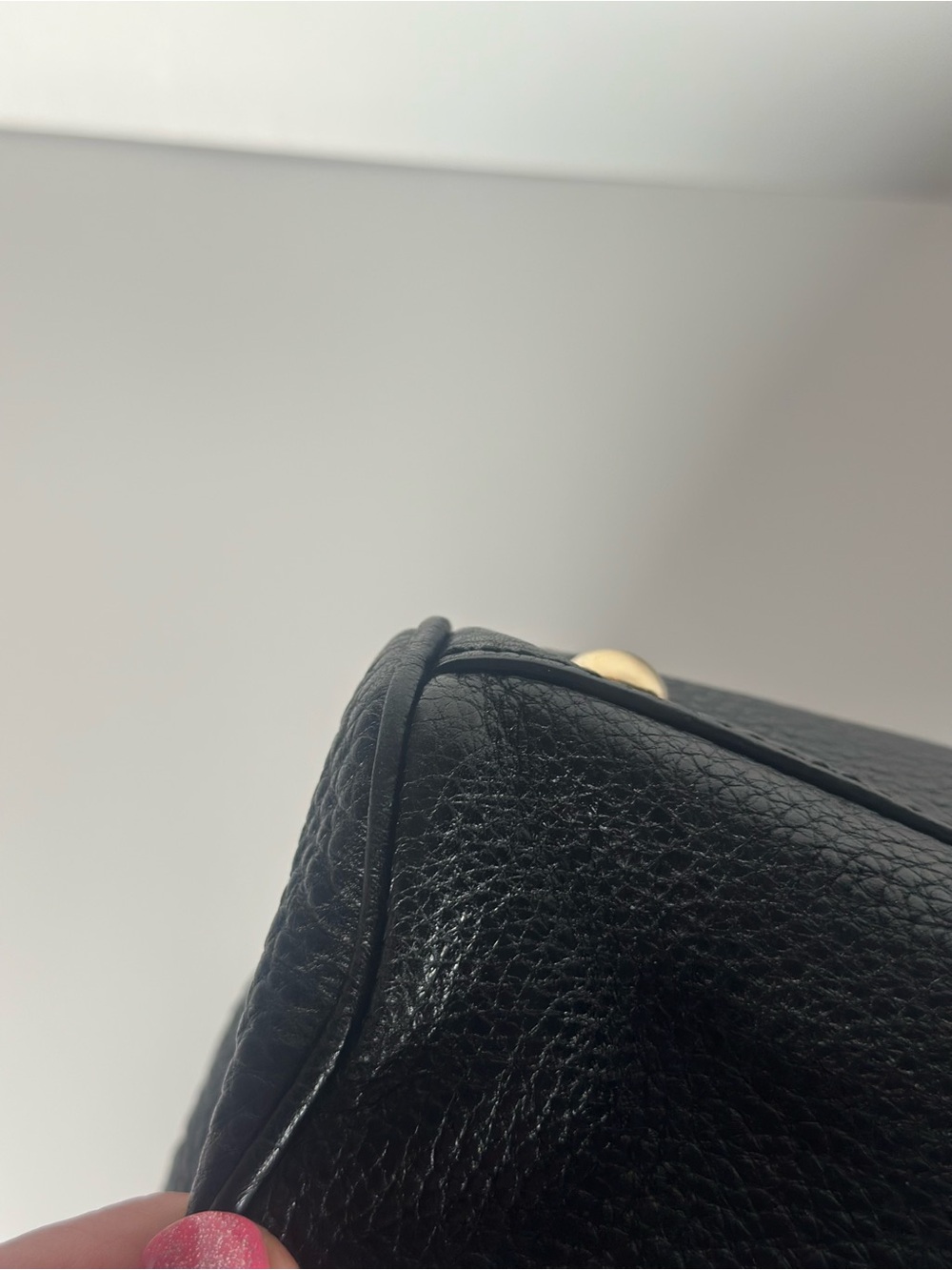 Authentic Gucci Black Leather Shoulder Bag with Bamboo Handles - Picture 15 of 16